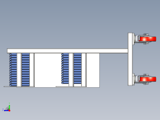 撑杆摆放架基架总装右视缩略图