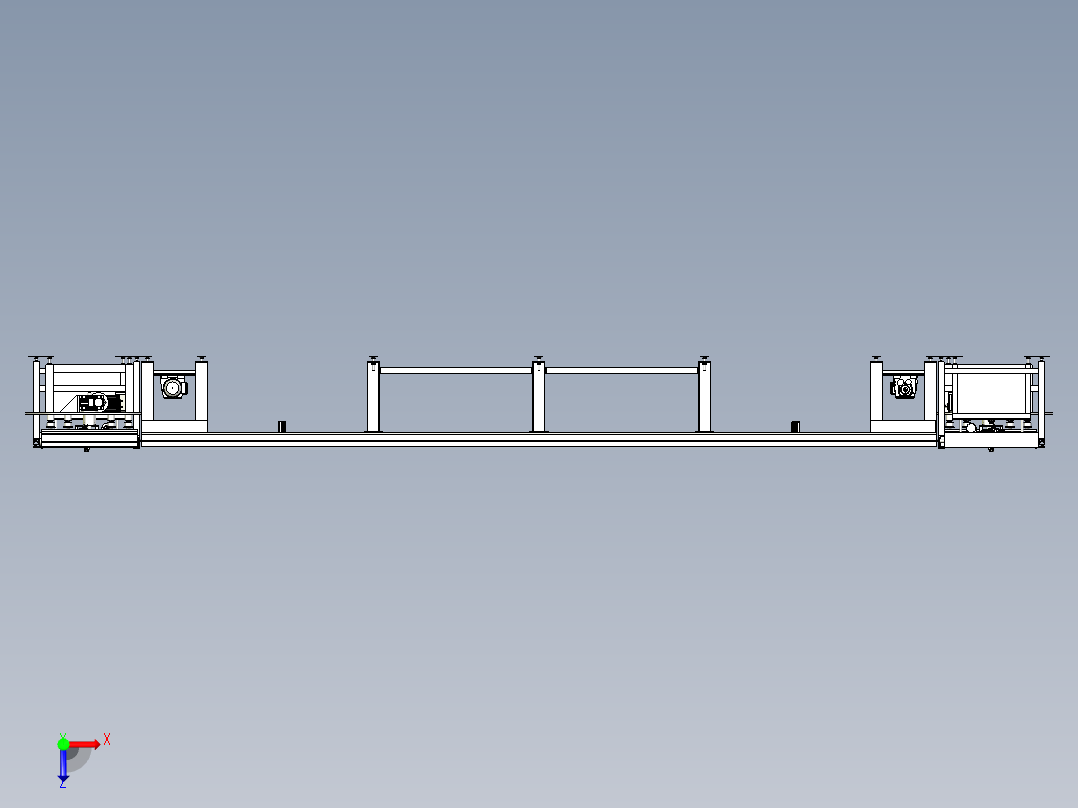 环形工装线俯视图