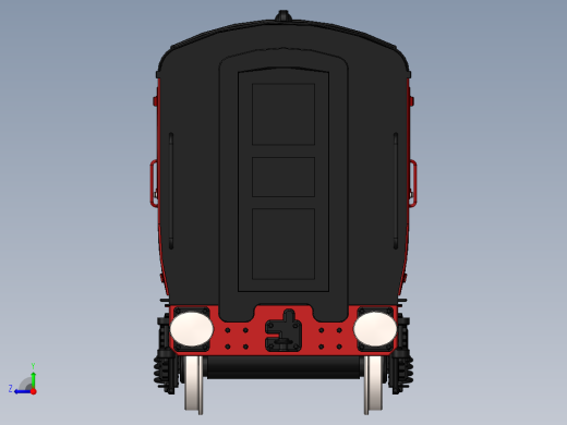 火车机车列车passenger-coach-1831-模型格式为 stp sw右视缩略图