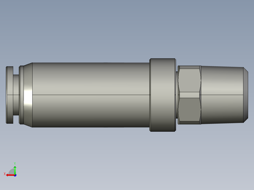 气管接头开关阀BVC01-6后视图