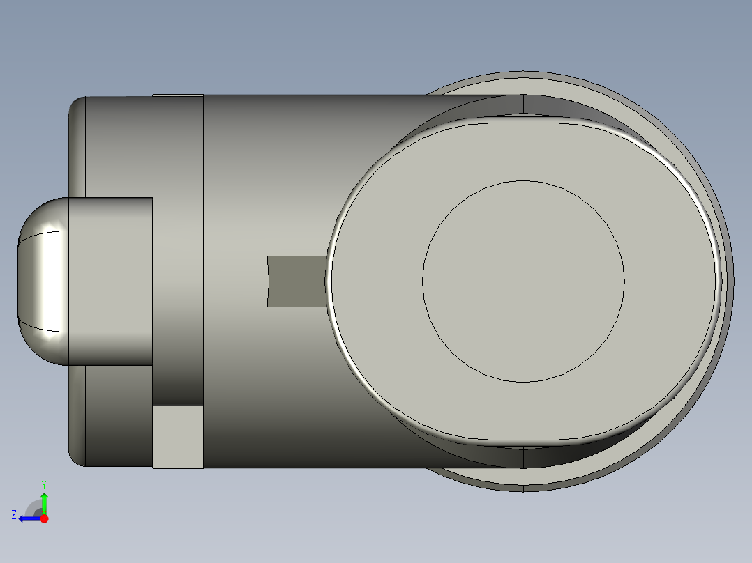 气管接头开关阀BVC01-6右视图