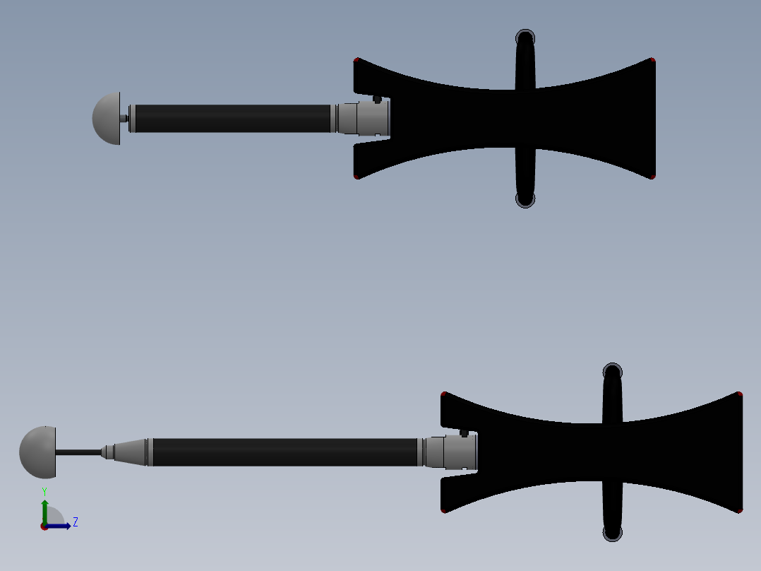 AT960激光跟踪仪T-Probe测头左视图