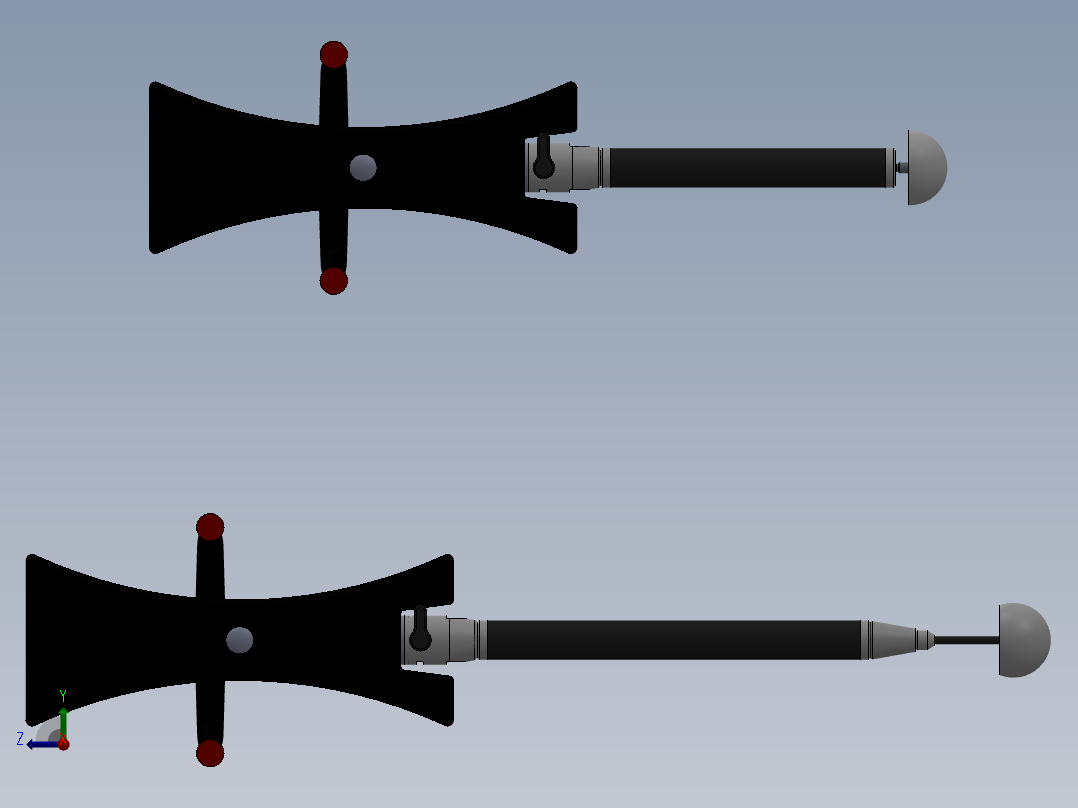 AT960激光跟踪仪T-Probe测头右视图