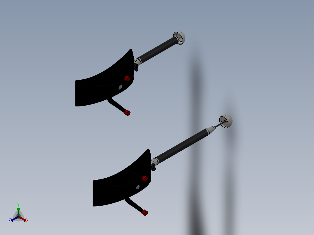 AT960激光跟踪仪T-Probe测头正等轴测图