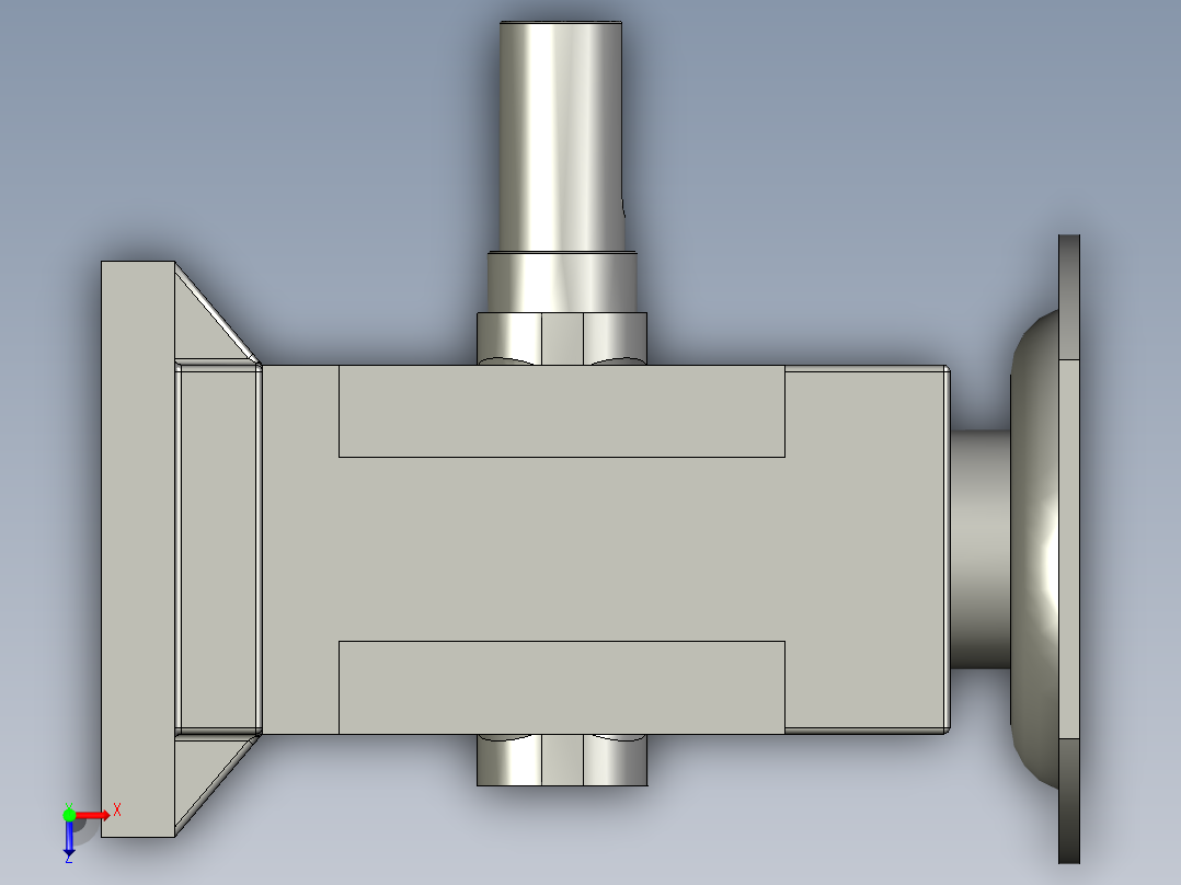 WPWDT型蜗轮蜗杆减速机WPWDT155-40-B俯视图