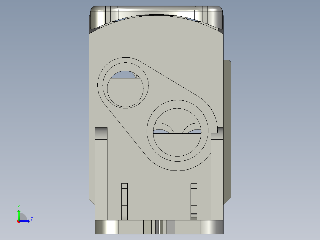 UKK-125A单极分线盒左视图