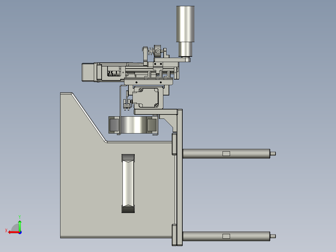 02-00-08滚轮废料组件后视图