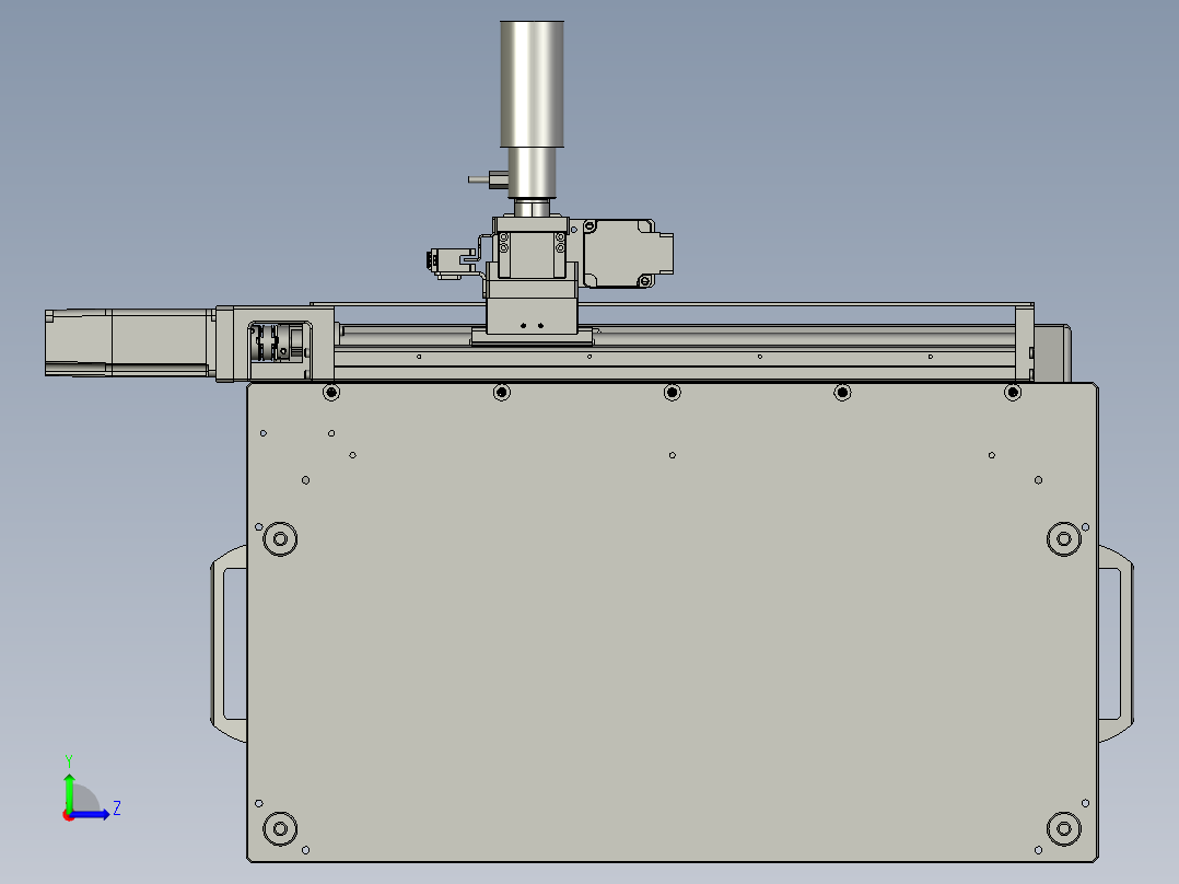 02-00-08滚轮废料组件左视图
