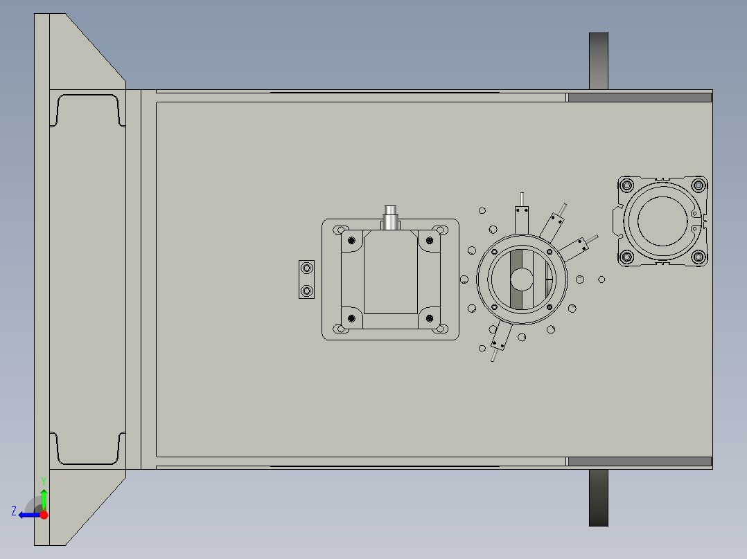 东山2轴变位机组立右视图