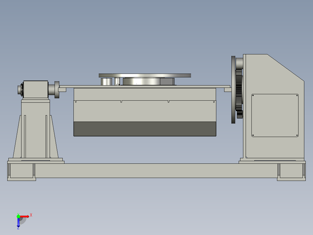 东山2轴变位机组立俯视图