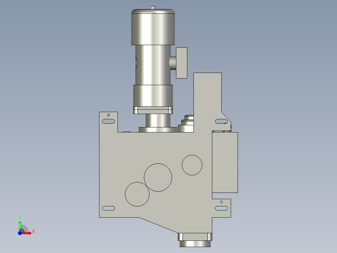 换刀机械手前视图