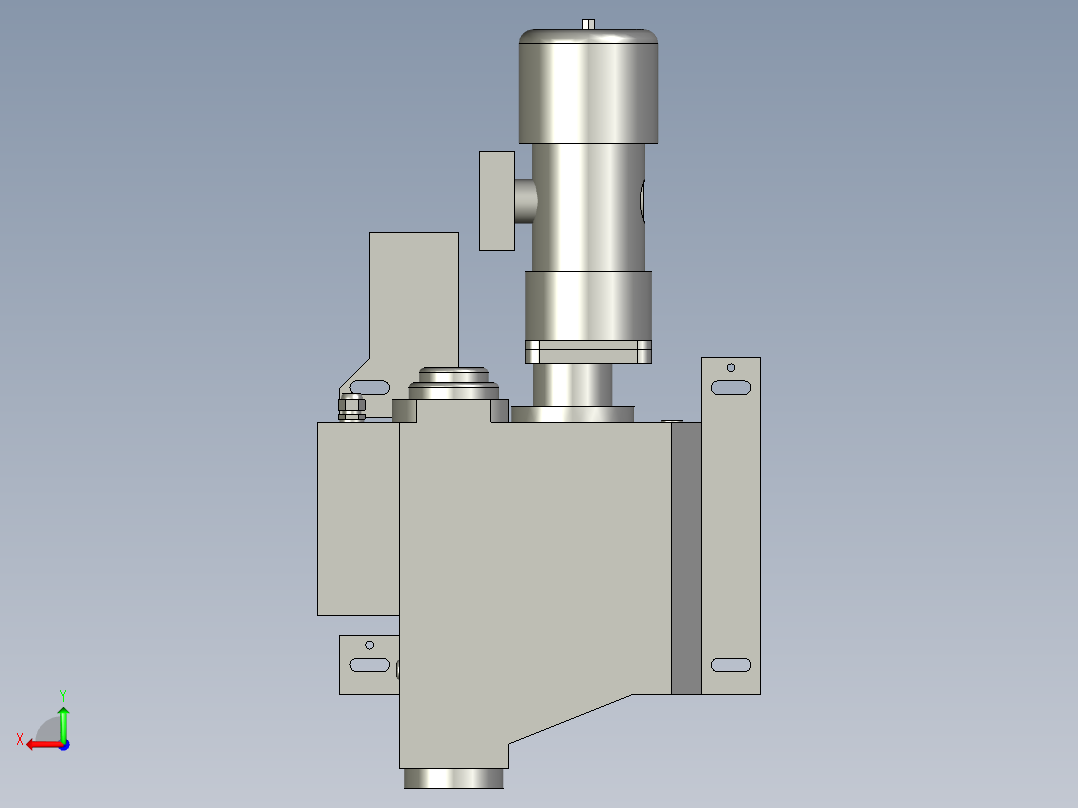 换刀机械手后视图