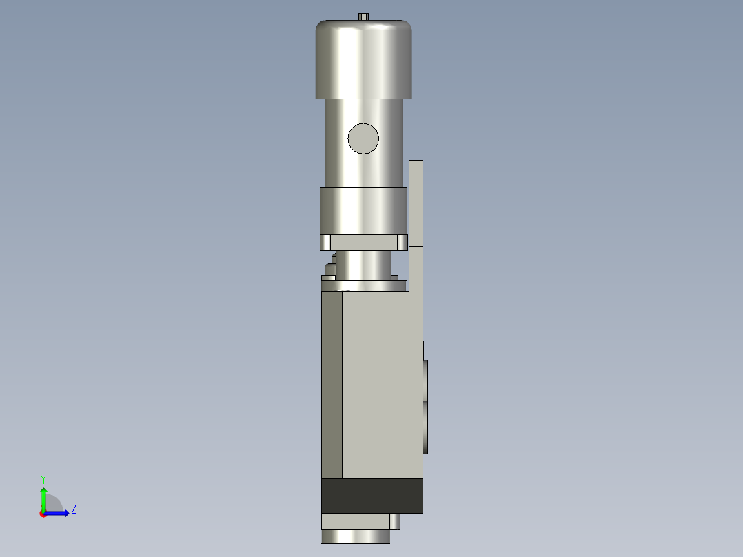 换刀机械手左视图