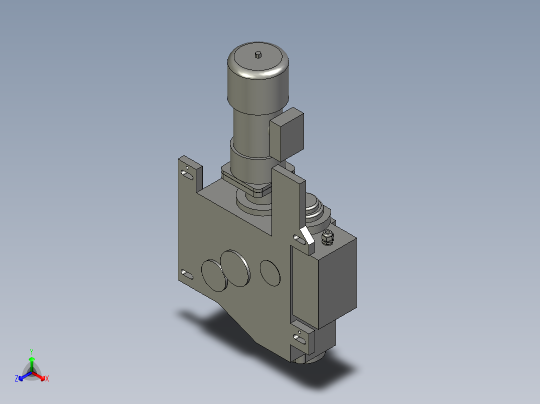换刀机械手正等轴测图