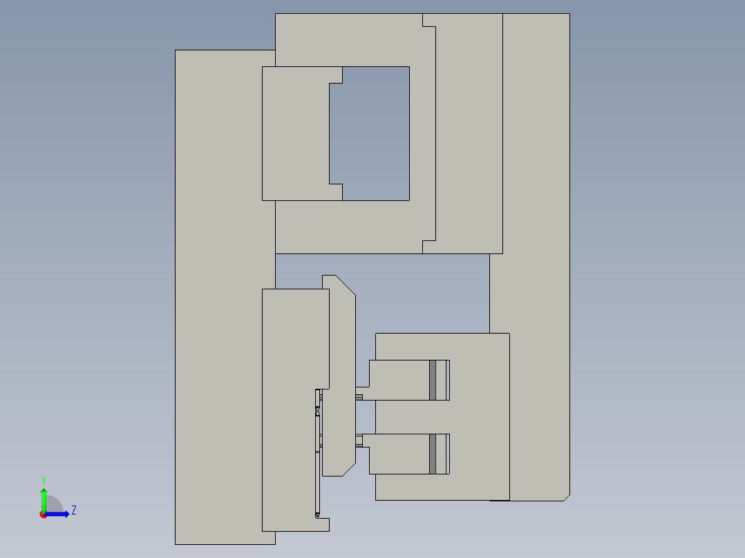 15504437凸轮送料模组左视图