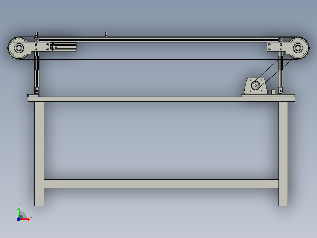 铝箔送料装置前视图
