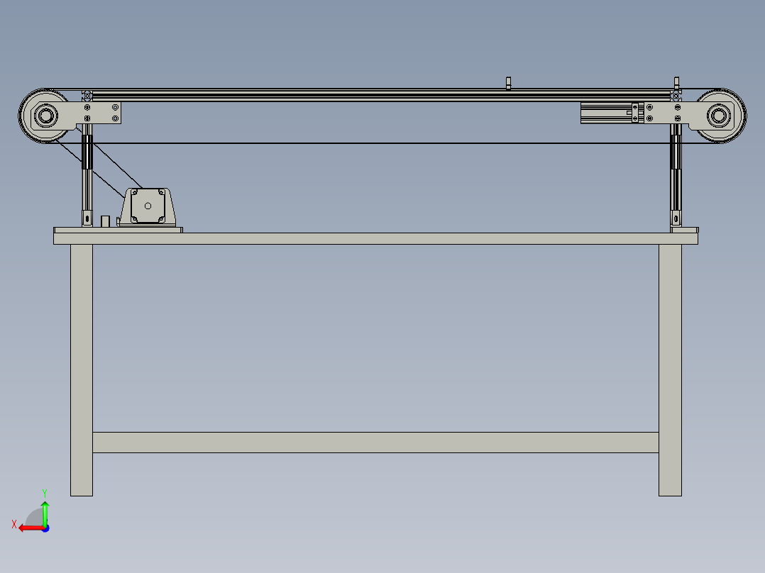 铝箔送料装置后视图