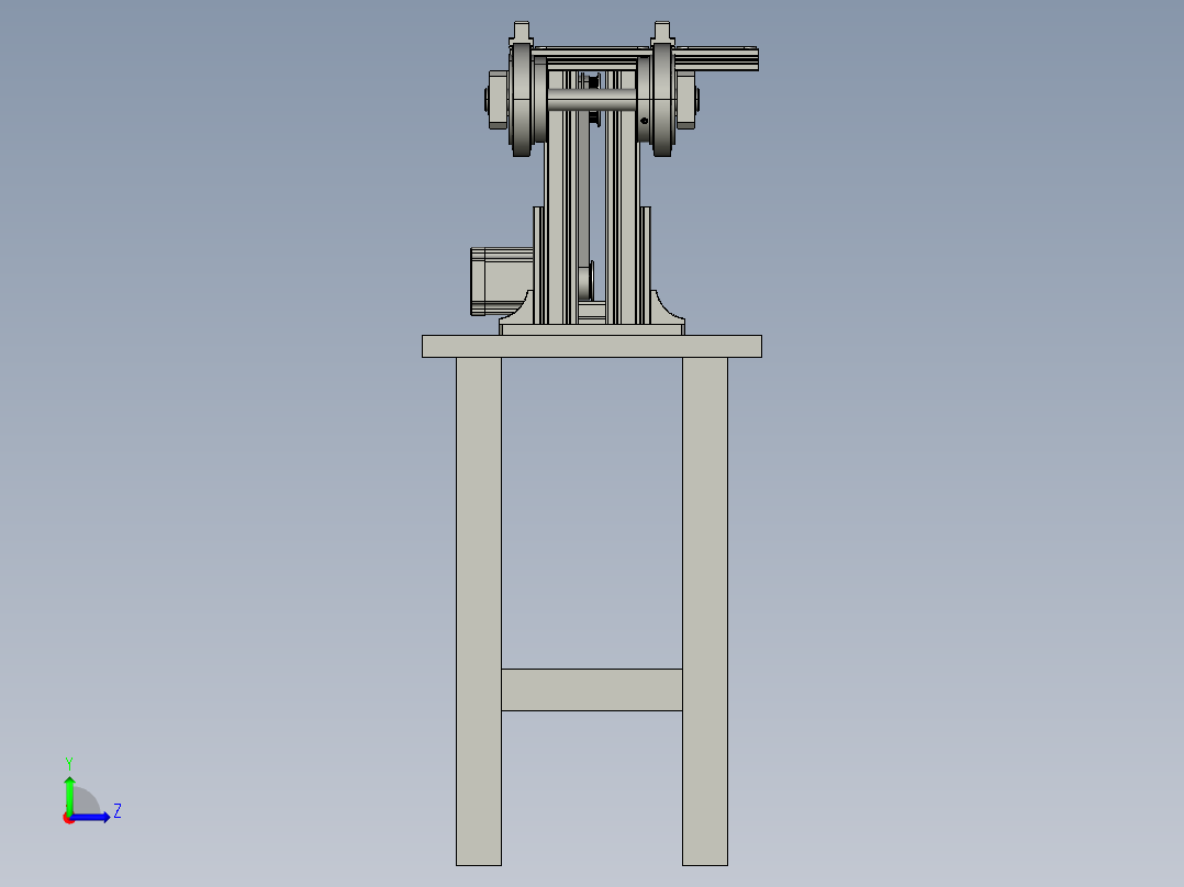 铝箔送料装置左视图