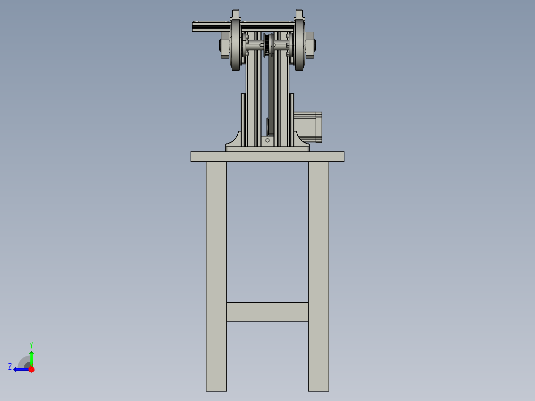 铝箔送料装置右视图