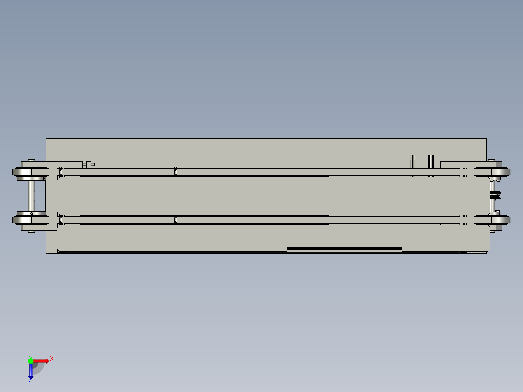 铝箔送料装置俯视图