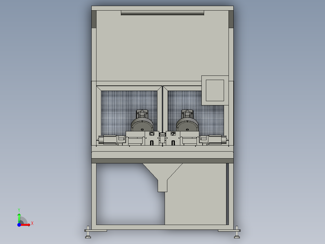 橡胶密封条在线切断装置前视图