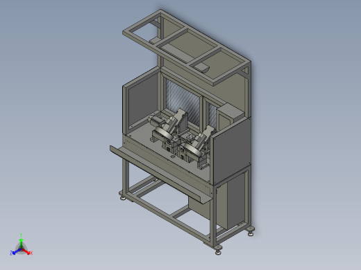 橡胶密封条在线切断装置正等轴测缩略图