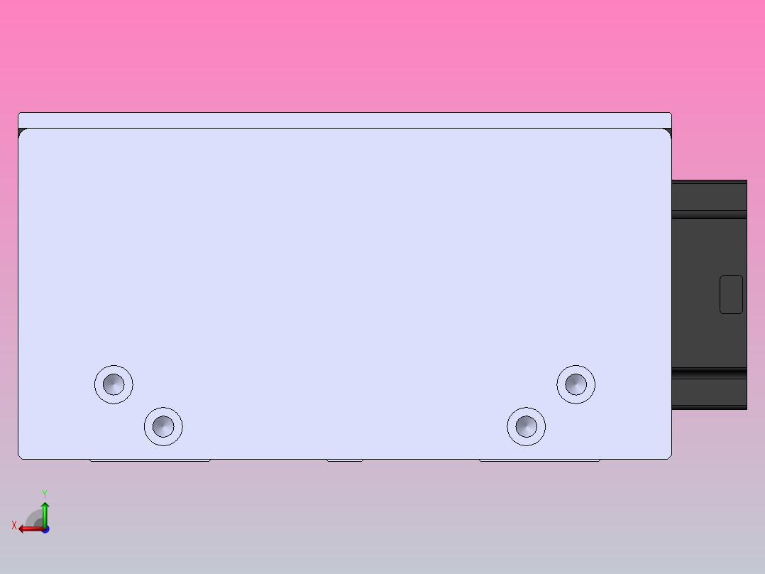 直线模组DMBF135-LBCR（电机左后折）[DMBF135-L45S500-DT400-A2U-LBCR]后视图
