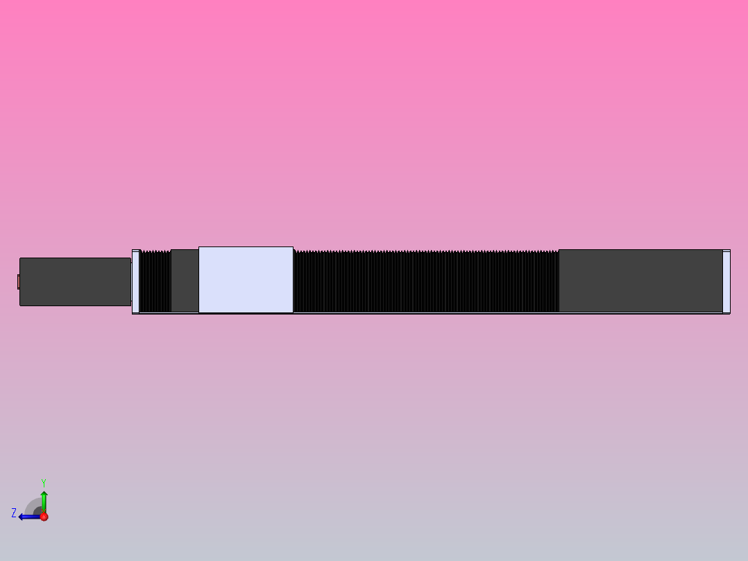 直线模组DMBF135-LBCR（电机左后折）[DMBF135-L45S500-DT400-A2U-LBCR]右视图