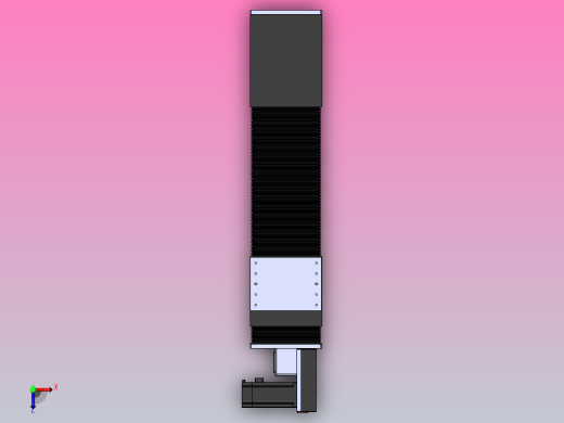 直线模组DMBF135-LBCR（电机左后折）[DMBF135-L45S500-DT400-A2U-LBCR]俯视缩略图