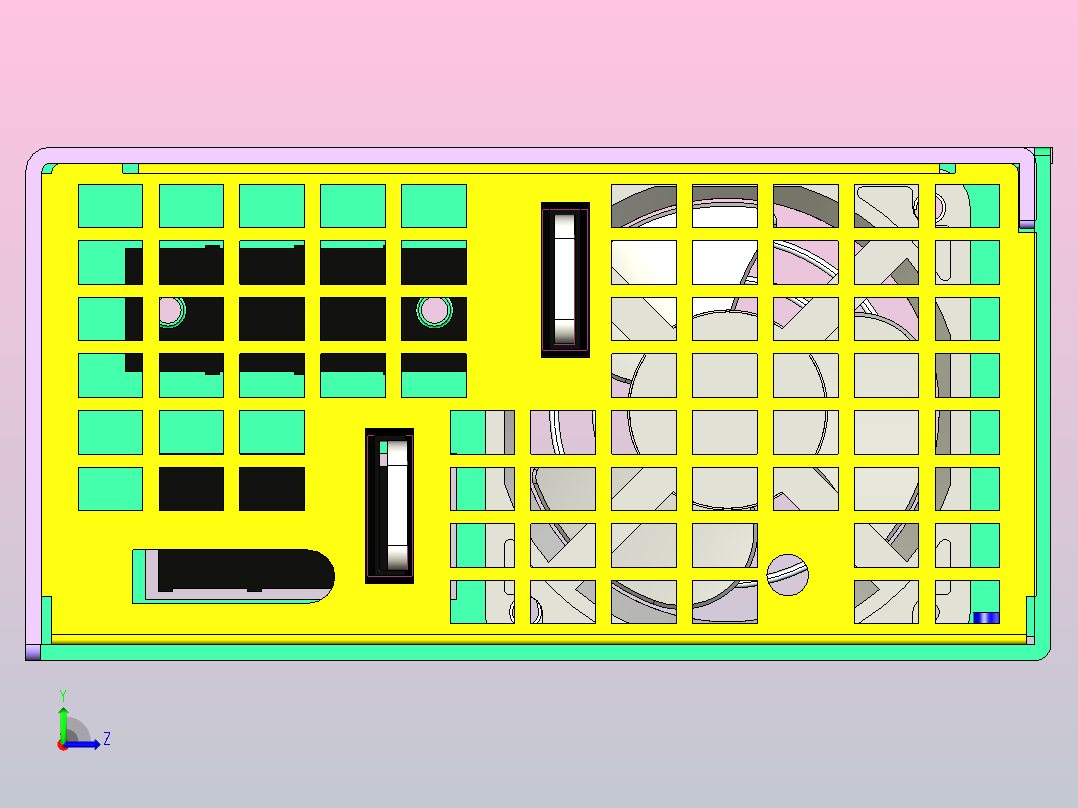 明纬开关电源适配器变压器SE-1000-5左视图