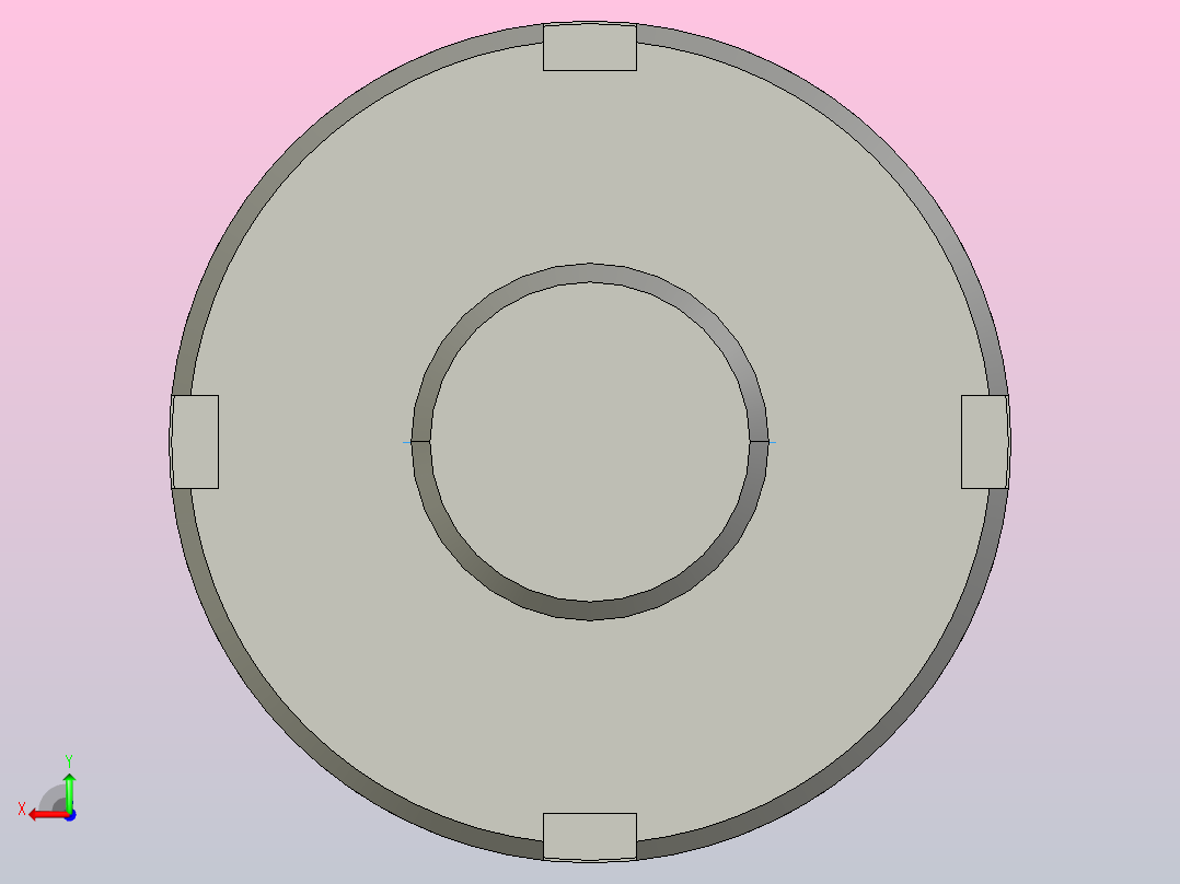 FFZL2004-3滚珠丝杆3D模型后视图