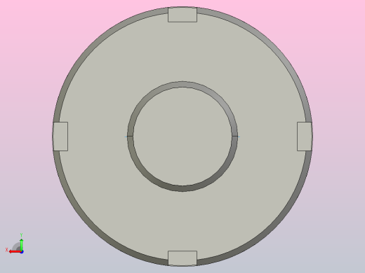 FFZL2004-3滚珠丝杆3D模型后视缩略图