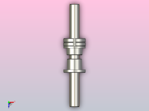 FFZL2004-3滚珠丝杆3D模型俯视缩略图