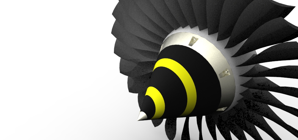 GE-CFM65涡轮风扇发动机的风扇叶片