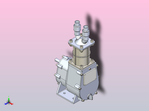 一款活塞泵图纸3D图纸
