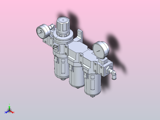 Regulator调节器组件（CKD.JP）3D图纸+STEP格式