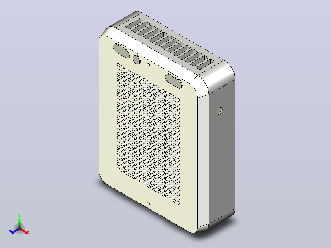 华硕NUC14RVS正等轴测图