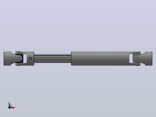 万向联轴器WSP1-PB-Φ16-Φ16-250／350WSP型可伸缩小型十字轴万向联轴器前视缩略图