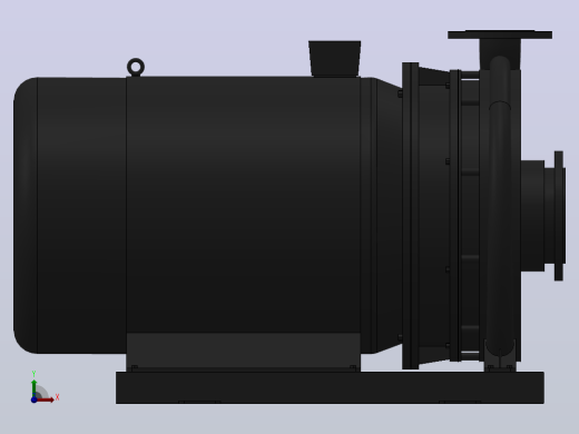 南方泵NIS，NISF泵外形（125-80-400）37kW-4极