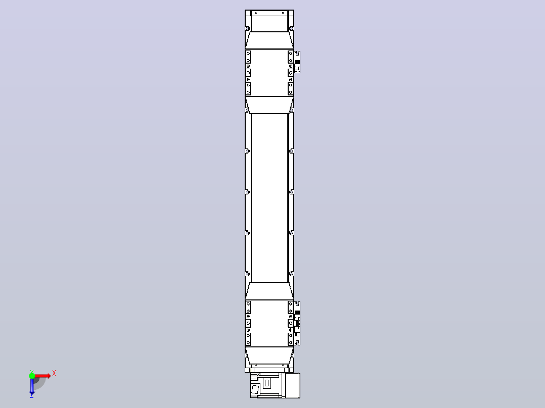 皮带直线轴双滑块型TPA-GCBS-120-P70-L200-RU-M20-N3俯视图