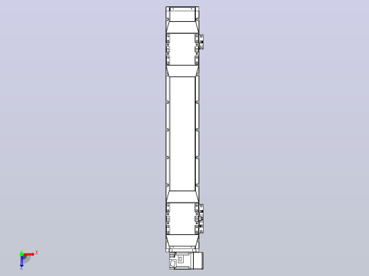 皮带直线轴双滑块型TPA-GCBS-120-P70-L200-RU-M20-N3俯视缩略图