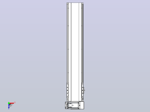 皮带直线轴半封闭可选导轨TPA-HNB-140D-120-L600-RU-Y-P40-N3俯视缩略图