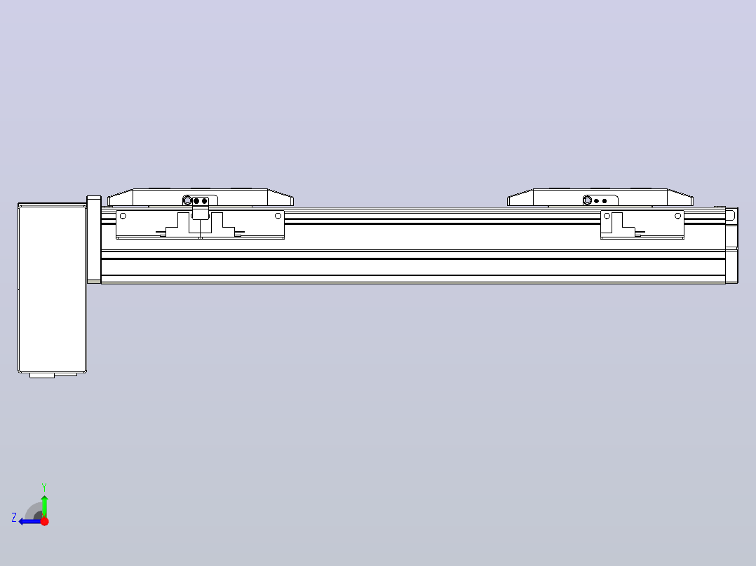 皮带直线轴双滑块型TPA-GCBS-50-P42-L50-RP-M10-N3右视图