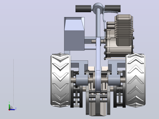 多功能农业机械3D图纸+Solidworks设计+附STEP格式左视缩略图
