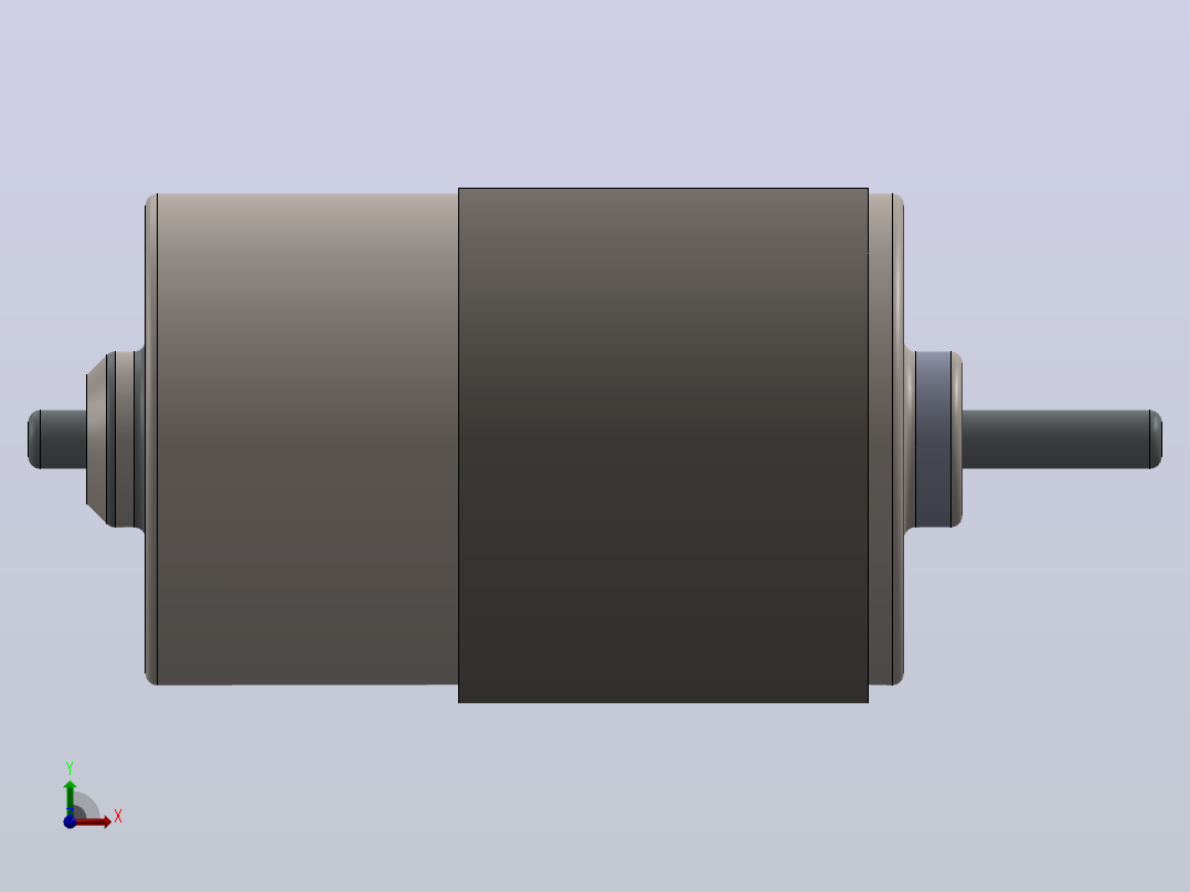 高速775电机低噪音DC 12V-24V大扭矩电机滚珠轴承工具前视图