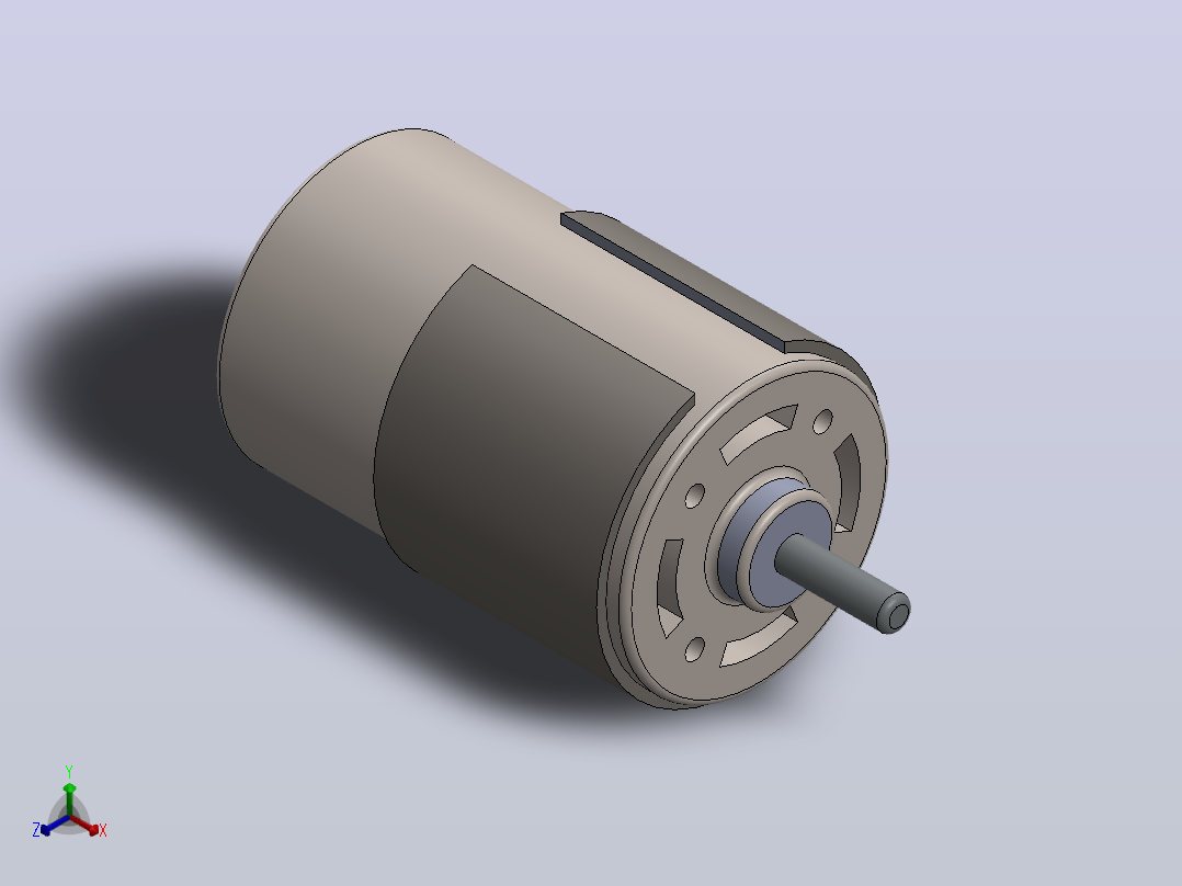 高速775电机低噪音DC 12V-24V大扭矩电机滚珠轴承工具正等轴测图