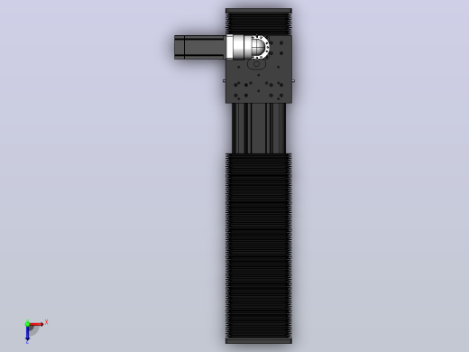 DMG135-LCR齿轮齿条模组直线滑台（电机左折）[DMG135-L11S500-DT400-A2D-LCR-P7]俯视缩略图