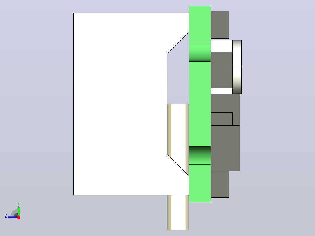 LED DC 0-100V数字电压表面板表右视图
