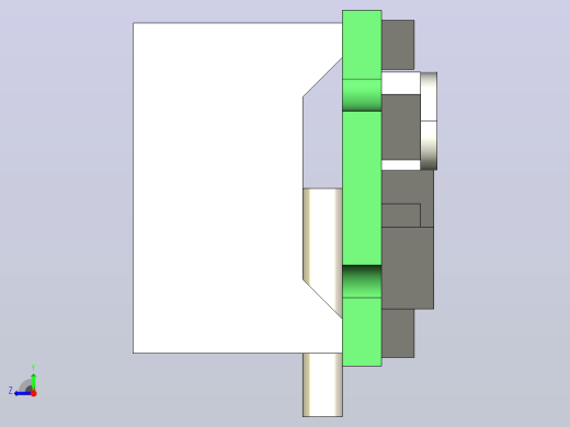 LED DC 0-100V数字电压表面板表右视缩略图