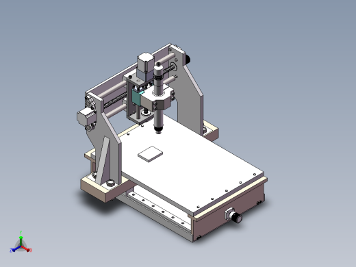 龙门式3D打印机SW23正等轴测缩略图